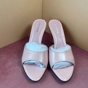 JEFFREY CAMPBELL AGENT CRINKLE PEEP TOE SLIDE (8)